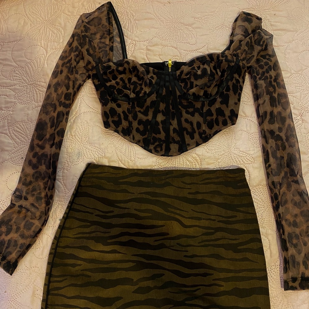 Cheetah Print corset top